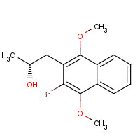 404909-82-6 (2R)-1-(3-bromo-1,4-dimethoxynaphthalen-2-yl)propan-2-ol chemical structure