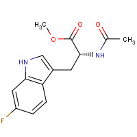 1234842-62-6 methyl (2R)-2-acetamido-3-(6-fluoro-1H-indol-3-yl)propanoate chemical structure