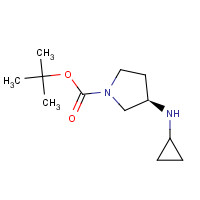 1289585-23-4 tert-butyl (3R)-3-(cyclopropylamino)pyrrolidine-1-carboxylate chemical structure