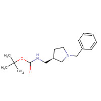852857-09-1 tert-butyl N-[[(3R)-1-benzylpyrrolidin-3-yl]methyl]carbamate chemical structure