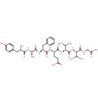 122752-16-3 (4S)-4-[[(2S)-2-[[(2R)-2-[[(2S)-2-amino-3-(4-hydroxyphenyl)propanoyl]amino]propanoyl]amino]-3-phenylpropanoyl]amino]-5-[[(2S)-1-[[(2S)-1-[(2-amino-2-oxoethyl)amino]-3-methyl-1-oxobutan-2-yl]amino]-3-methyl-1-oxobutan-2-yl]amino]-5-oxopentanoic acid chemical structure