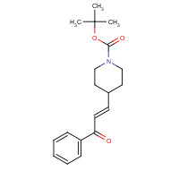 858644-32-3 tert-butyl 4-[(E)-3-oxo-3-phenylprop-1-enyl]piperidine-1-carboxylate chemical structure
