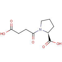 63250-32-8 (2S)-1-(3-carboxypropanoyl)pyrrolidine-2-carboxylic acid chemical structure