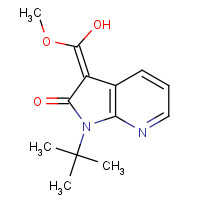 1246733-24-3 (3Z)-1-tert-butyl-3-[hydroxy(methoxy)methylidene]pyrrolo[2,3-b]pyridin-2-one chemical structure