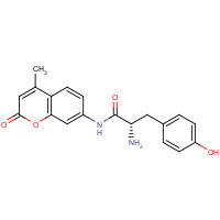 94099-57-7 (2S)-2-amino-3-(4-hydroxyphenyl)-N-(4-methyl-2-oxochromen-7-yl)propanamide chemical structure