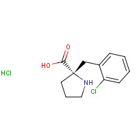 1217849-64-3 (2S)-2-[(2-chlorophenyl)methyl]pyrrolidine-2-carboxylic acid;hydrochloride chemical structure