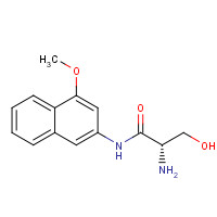 81607-67-2 (2S)-2-amino-3-hydroxy-N-(4-methoxynaphthalen-2-yl)propanamide chemical structure