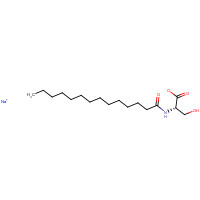 142739-82-0 sodium;(2S)-3-hydroxy-2-(tetradecanoylamino)propanoate chemical structure