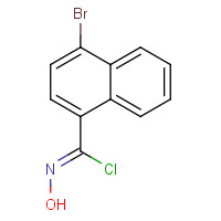 664364-17-4 (1Z)-4-bromo-N-hydroxynaphthalene-1-carboximidoyl chloride chemical structure