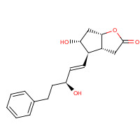 41639-74-1 (3aR,4R,5R,6aS)-5-hydroxy-4-[(E,3S)-3-hydroxy-5-phenylpent-1-enyl]-3,3a,4,5,6,6a-hexahydrocyclopenta[b]furan-2-one chemical structure