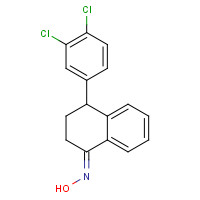 124345-14-8 (NE)-N-[4-(3,4-dichlorophenyl)-3,4-dihydro-2H-naphthalen-1-ylidene]hydroxylamine chemical structure