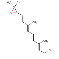 5233-99-8 (2E,6E)-9-(3,3-dimethyloxiran-2-yl)-3,7-dimethylnona-2,6-dien-1-ol chemical structure
