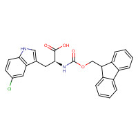 1257849-07-2 (2S)-3-(5-chloro-1H-indol-3-yl)-2-(9H-fluoren-9-ylmethoxycarbonylamino)propanoic acid chemical structure