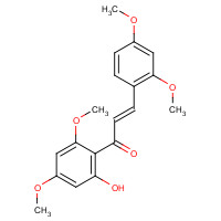64200-22-2 (E)-3-(2,4-dimethoxyphenyl)-1-(2-hydroxy-4,6-dimethoxyphenyl)prop-2-en-1-one chemical structure