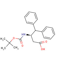 332062-06-3 (3R)-3-[(2-methylpropan-2-yl)oxycarbonylamino]-4,4-diphenylbutanoic acid chemical structure