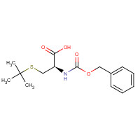 2640-52-0 (2R)-3-tert-butylsulfanyl-2-(phenylmethoxycarbonylamino)propanoic acid chemical structure