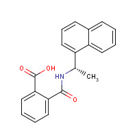 163438-06-0 2-[[(1S)-1-naphthalen-1-ylethyl]carbamoyl]benzoic acid chemical structure
