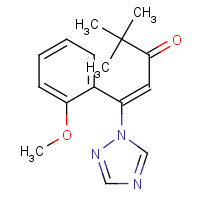 66627-72-3 (E)-1-(2-methoxyphenyl)-4,4-dimethyl-1-(1,2,4-triazol-1-yl)pent-1-en-3-one chemical structure