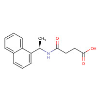 78681-09-1 4-[[(1R)-1-naphthalen-1-ylethyl]amino]-4-oxobutanoic acid chemical structure