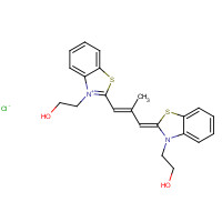 34979-97-0 2-[(2Z)-2-[(E)-3-[3-(2-hydroxyethyl)-1,3-benzothiazol-3-ium-2-yl]-2-methylprop-2-enylidene]-1,3-benzothiazol-3-yl]ethanol;chloride chemical structure