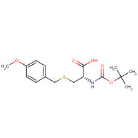 58290-35-0 (2S)-3-[(4-methoxyphenyl)methylsulfanyl]-2-[(2-methylpropan-2-yl)oxycarbonylamino]propanoic acid chemical structure