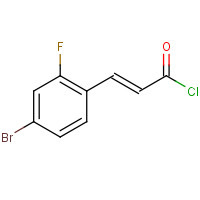 676348-49-5 (E)-3-(4-bromo-2-fluorophenyl)prop-2-enoyl chloride chemical structure