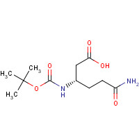 336182-06-0 (3S)-6-amino-3-[(2-methylpropan-2-yl)oxycarbonylamino]-6-oxohexanoic acid chemical structure