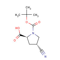 273221-94-6 (2S,4R)-4-cyano-1-[(2-methylpropan-2-yl)oxycarbonyl]pyrrolidine-2-carboxylic acid chemical structure