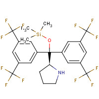 848821-61-4 [bis[3,5-bis(trifluoromethyl)phenyl]-[(2S)-pyrrolidin-2-yl]methoxy]-trimethylsilane chemical structure