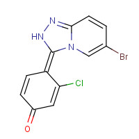 876299-50-2 (4E)-4-(6-bromo-2H-[1,2,4]triazolo[4,3-a]pyridin-3-ylidene)-3-chlorocyclohexa-2,5-dien-1-one chemical structure