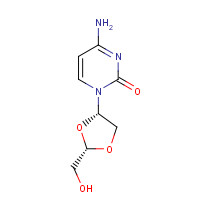 145918-75-8 4-amino-1-[(2S,4S)-2-(hydroxymethyl)-1,3-dioxolan-4-yl]pyrimidin-2-one chemical structure