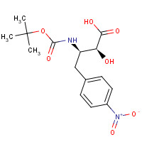 112898-24-5 (2S,3R)-2-hydroxy-3-[(2-methylpropan-2-yl)oxycarbonylamino]-4-(4-nitrophenyl)butanoic acid chemical structure