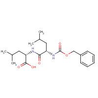 7801-71-0 (2S)-4-methyl-2-[[(2S)-4-methyl-2-(phenylmethoxycarbonylamino)pentanoyl]amino]pentanoic acid chemical structure