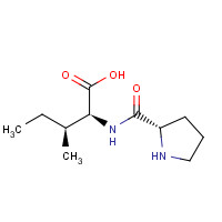 51926-51-3 (2S,3S)-3-methyl-2-[[(2S)-pyrrolidine-2-carbonyl]amino]pentanoic acid chemical structure