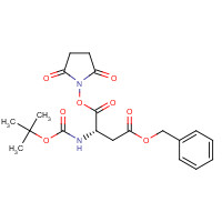 13798-75-9 4-O-benzyl 1-O-(2,5-dioxopyrrolidin-1-yl) (2S)-2-[(2-methylpropan-2-yl)oxycarbonylamino]butanedioate chemical structure