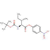 16948-38-2 (4-nitrophenyl) (2S,3S)-3-methyl-2-[(2-methylpropan-2-yl)oxycarbonylamino]pentanoate chemical structure
