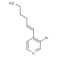 1240286-86-5 3-bromo-4-[(E)-hex-1-enyl]pyridine chemical structure