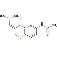 106635-54-5 N-[(3E)-3-(dimethylaminomethylidene)-4-oxothiochromen-6-yl]acetamide chemical structure