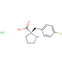 1217752-28-7 (2S)-2-[(4-fluorophenyl)methyl]pyrrolidine-2-carboxylic acid;hydrochloride chemical structure