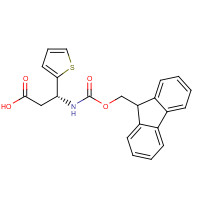 511272-45-0 (3R)-3-(9H-fluoren-9-ylmethoxycarbonylamino)-3-thiophen-2-ylpropanoic acid chemical structure