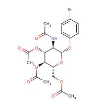 38229-74-2 [(2R,3S,4R,5R,6S)-5-acetamido-3,4-diacetyloxy-6-(4-bromophenoxy)oxan-2-yl]methyl acetate chemical structure