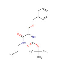 530088-30-3 tert-butyl N-[(2S)-1-oxo-3-phenylmethoxy-1-(propylamino)propan-2-yl]carbamate chemical structure