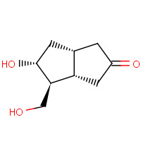 94595-91-2 (3aS,4S,5R,6aR)-5-hydroxy-4-(hydroxymethyl)-3,3a,4,5,6,6a-hexahydro-1H-pentalen-2-one chemical structure