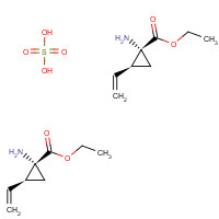 1173807-85-6 ethyl (1R,2S)-1-amino-2-ethenylcyclopropane-1-carboxylate;sulfuric acid chemical structure