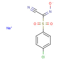 91982-77-3 sodium;(1E)-1-(4-chlorophenyl)sulfonyl-N-oxidomethanimidoyl cyanide chemical structure