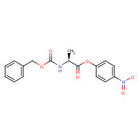 1168-87-2 (4-nitrophenyl) (2S)-2-(phenylmethoxycarbonylamino)propanoate chemical structure