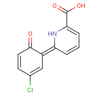 376592-10-8 (6Z)-6-(3-chloro-6-oxocyclohexa-2,4-dien-1-ylidene)-1H-pyridine-2-carboxylic acid chemical structure