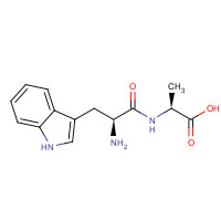 24046-71-7 (2S)-2-[[(2S)-2-amino-3-(1H-indol-3-yl)propanoyl]amino]propanoic acid chemical structure
