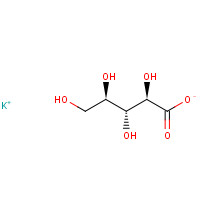 18315-89-4 potassium;(2R,3R,4R)-2,3,4,5-tetrahydroxypentanoate chemical structure