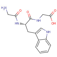23067-32-5 2-[[(2S)-2-[(2-aminoacetyl)amino]-3-(1H-indol-3-yl)propanoyl]amino]acetic acid chemical structure